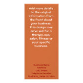 Flames over zwart reclamekaart (Achterkant)