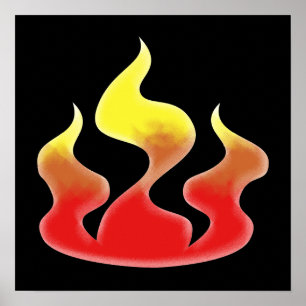 Flames Poster