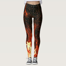 Flames Red Hot Black Fire Racn Modern