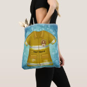 Flames Schild Brandweerman Tote Bag (Dichtbij)