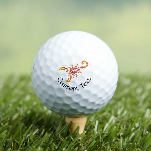 Flames Scorpion Golf Balls Golfballen (Insitu Shirt)