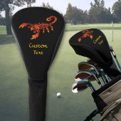 Flames Scorpion Golf Head Hoesje Golfheadcover