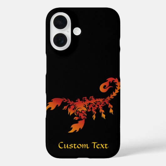 Flames Scorpion Hoesje-Mate iPhone Case (Achterkant)