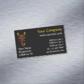 Flames Scorpion Magnetisch Visitekaartje (Voorbeeld)