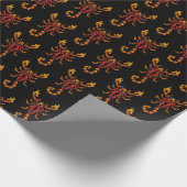Flames Scorpion Pattern Cadeaupapier (Hoek)