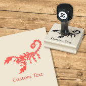 Flames Scorpion Rubber Stamp Rubberstempel