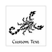 Flames Scorpion Rubberstempel (Afrduk)