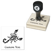 Flames Scorpion Rubberstempel (Gestempeld)