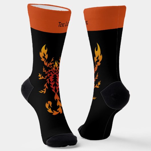 Flames Scorpion Socks Sokken (Gebogen)
