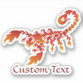 Flames Scorpion Sticker (Voorkant)
