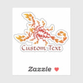 Flames Scorpion Sticker (Vel)