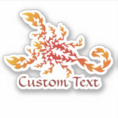 Flames Scorpion Sticker (Voorkant)