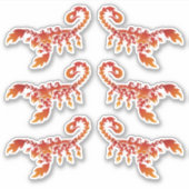 Flames Scorpion Sticker Set (Voorkant)