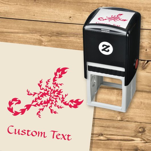 Flames Scorpion Zelfinktende Stempel