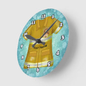 Flames Shield Firefighter Ronde Klok (Hoek)