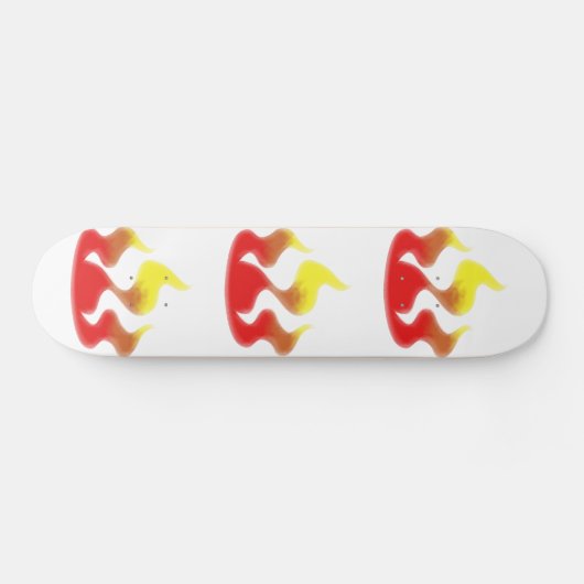 Flames Skateboard (Horizontaal)