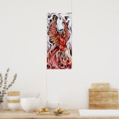 Flames van het Phoenix 12 x 27-inch Poster (Keuken)