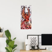 Flames van het Phoenix 12 x 27-inch Poster (Thuiskantoor)