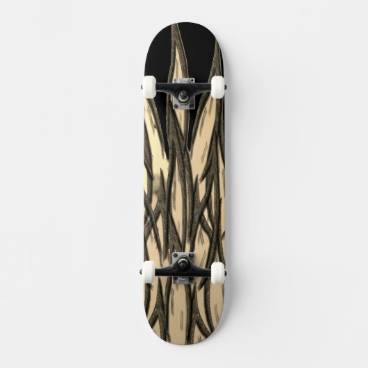 Flames van Tan Persoonlijk Skateboard (Voorkant)