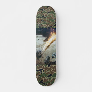 flamethrowerdek van de tweede wereldoorlog skateboard