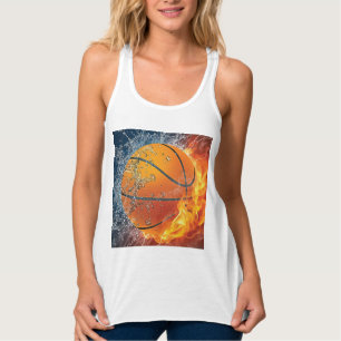 Flamig basketbal tanktop