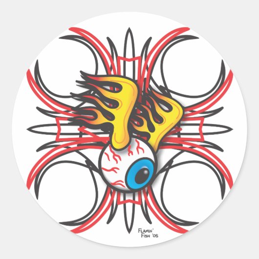 Flamin' Eye Sticker (Voorkant)
