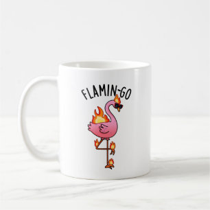 Flamin-go Grappige Flamingo Pun Koffiemok
