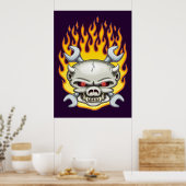 Flamin' Hog Poster (Keuken)