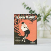 Flamin Mamie Flapper Briefkaart (Staand voorkant)