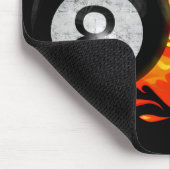 Flaming 8 Ball Muismat (Hoek)