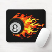 Flaming 8 Ball Muismat (Met muis)