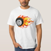 Flaming 8 Ball T-shirt (Voorkant)