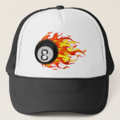 Flaming 8 Ball Trucker Pet (Voorkant)