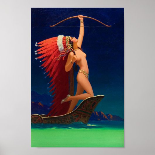 Flaming Arrow - Edward Mason Eggleston Poster (Voorkant)