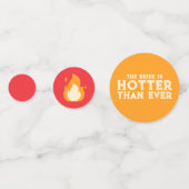 Flaming Bachelorette Party Confetti (Achterkanten)