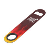 Flaming Bar Blade Opener — Aangepaste BBQ Steak Ho Speed Flessenopener (Voorkant Gekanteld)