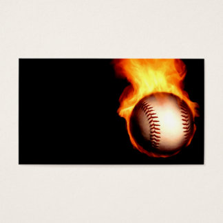 Flaming Baseball Visitekaartje