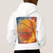 Flaming basketbal (Achterkant)