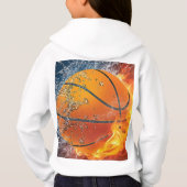 Flaming basketbal (Achterkant)