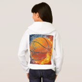 Flaming basketbal (Achterkant volledig)