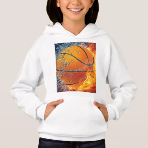 Flaming basketbal