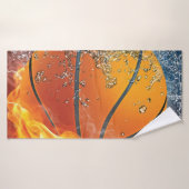 Flaming basketbal badhanddoek (Badhanddoek)