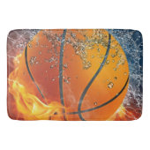 Flaming basketbal badmat (Voorkant)