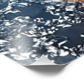 Flaming basketbal foto afdruk (Hoek)