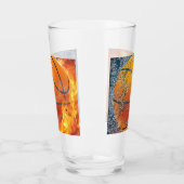 Flaming basketbal glas (Links)