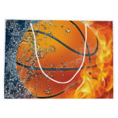 Flaming basketbal groot cadeauzakje (Achterkant)