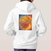 Flaming basketbal hoodie (Achterkant)