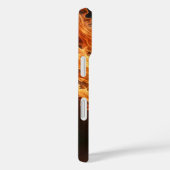 Flaming Basketbal in de Hoop Case-Mate iPhone Case (Achterkant / Rechts)
