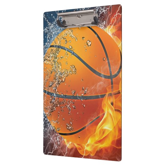 Flaming basketbal klembord (Links)
