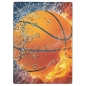 Flaming basketbal klembord (Achterkant)